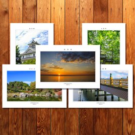 選べる5枚「滋賀の風景」ポストカード Aセットの画像