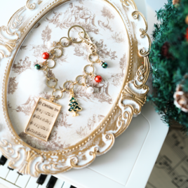 翌日発送　クリスマス　名曲バックチャーム　クリスマスツリー　もみの木　音楽　楽譜の画像