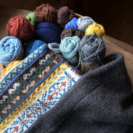 手編み×軽くて暖かいポンチョ　item.2の画像