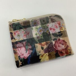 ポケットL字財布　リバティプリント　アーカイブギンガム　ビニコ　サブの画像