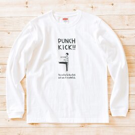 長袖Tシャツ『パラダイスプリン』男女兼用 ロンT スイーツ ホワイト