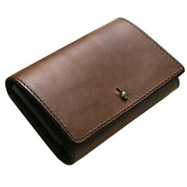 COTONAカードケース デベソ [ブラウン×ピスタチオ]