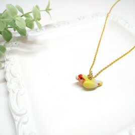 コザクラインコ・ルチノーのネックレス