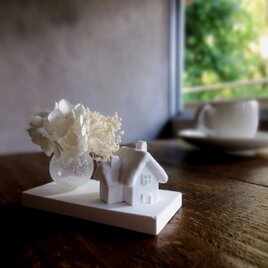 アロマストーンの白い世界 ■ 小さな家 ■ デザイン4種類から選んで
