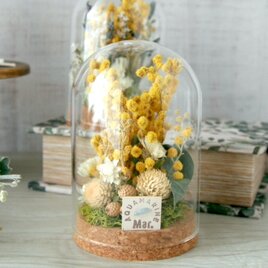 ミモザの誕生月の天然石  Flower domeの画像
