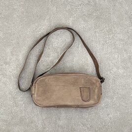 【お気に入り登録感謝セール！】 オトナ幼稚園バッグ　グレー　飾りポケット付き　イタリアンレザー＜C＞　