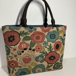 柿渋染め　トートバッグ