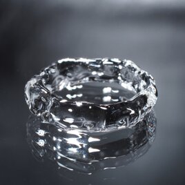 Clear Glass Ice Ring 【YASUDA GLASS】の画像