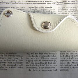 レザーキーケースホワイト