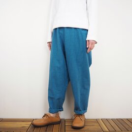 Furusuコンフォートパンツ腰紐有（木綿 薄藍）【受注生産対応】の画像