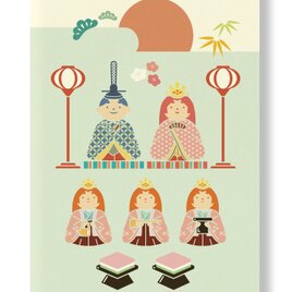 A4ポスター【雛祭／ひなまつり】桃の節句　の画像