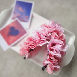 山桜のバナナクリップ ■ 淡いピンク色 ■ 満開の山桜