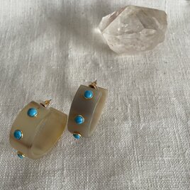 Hornターコイズピアス