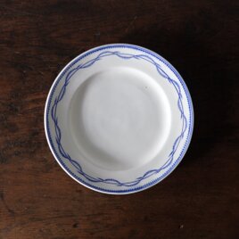 tournai トゥルネー 軟質陶器 ギルランド 平皿 φ21.8cm フランス アンティーク 0501702の画像