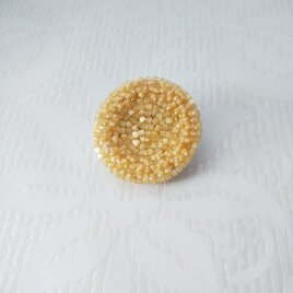 #385 刺繍ブローチ シャーベットオレンジ