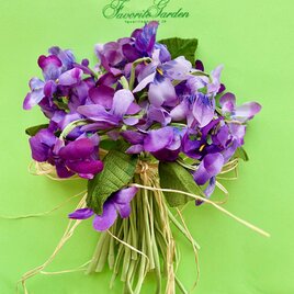 布花 bouquet de fleurs violettesの画像