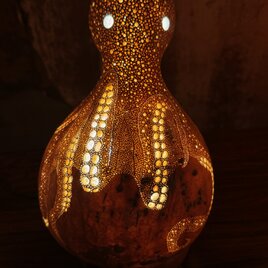 ひょうたんランプ　蛸モチーフ　2の画像