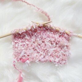 【受注❀3日程】手紡ぎ糸｜80〜85g/38m｜満開の桜の画像