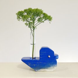 「blue bird 」一輪挿しの画像