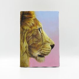 アクリル画  原画「Dandy lion」 SMサイズ  一点物 送料無料の画像