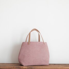 〈 桜と茜の染め 〉リネンのバッグ