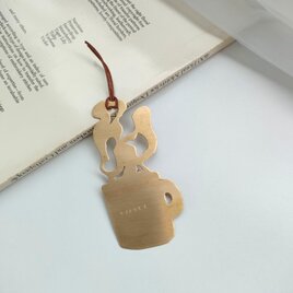 真鍮bookmark　コーヒーの画像