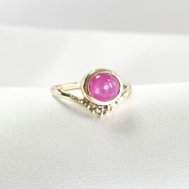 K10　ピンクサファイア　リング