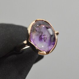 K10　キャビティーインアメシスティンクォーツ　リング