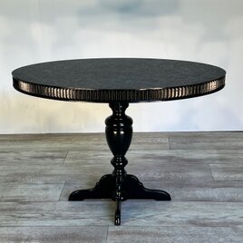 ＜小サイズ＞クラシックモダン　センターテーブル　カフェテーブル　ローテーブル　オーバル天板　楕円　ラウンド天板　円形の画像