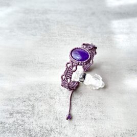 紫色のまもり石 ～アメジストのブレスレットの画像