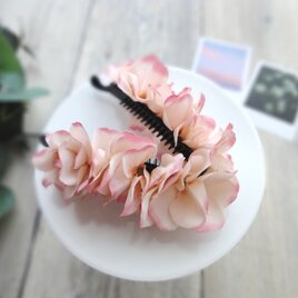 紫陽花のバナナクリップ ■ のびやかな紫陽花 4色展開 ■ ピンクモーヴの画像