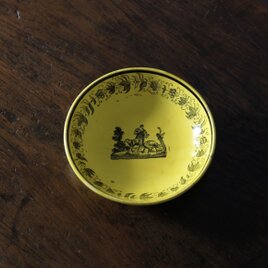 LL&T Montereau モントロー 黄色 ティーボウル ソーサー 小皿 フランス アンティーク 0501732の画像