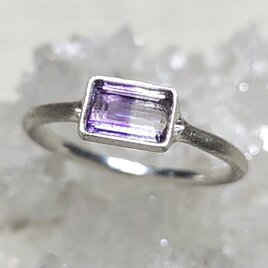 bicolor  amethyst＊925 ringの画像