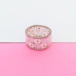 ビーズ織りの指輪　Ｙ-234