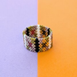 ビーズ織りの指輪　Ｙ-236