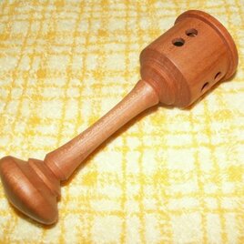 天然木のベビーラトル（がらがら）　文字入れなし