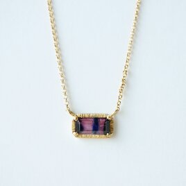 K18 Sapphire Necklace/Bicolor/Pink x Blackの画像