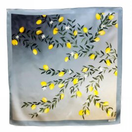 トルコ製シルクスカーフ　<レモン>の画像