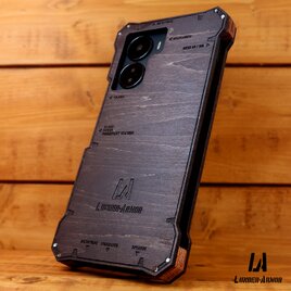 Libero 5G IV ケース 木製 ウッド wood case 木 本革 耐衝撃 オリジナル タイプ1の画像