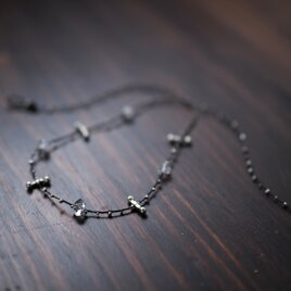 -Silver・Herkimar diamond- necklaceの画像