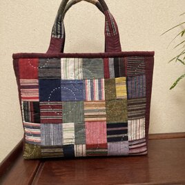 No.316 浜松綿紬のトートバッグの画像