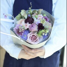 母の日オリジナルバッグ入りブーケ　生花の画像