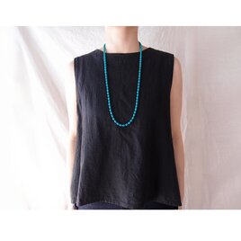Magnesite Turquoise × Blue Jade Necklace／マグネサイトターコイズ ロングネックレスの画像