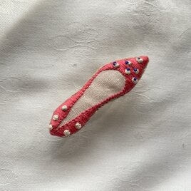 shoe shoe shoe刺繍ブローチNo.89の画像