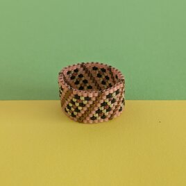 ビーズ織りの指輪　Ｙ-239