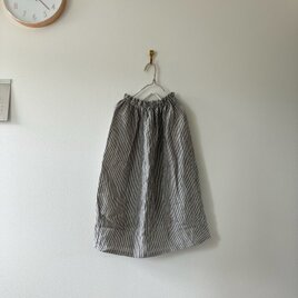 ふんわりリネンストライプのスカート（020）の画像