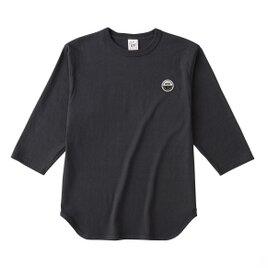 3/4スリーブBBTシャツ【ブラック】 刺繍ワッペン WEDNESDAY GYM HOOPS JUMP SWISHの画像