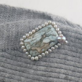 オパールカルセドニーとシルバー真珠の画像