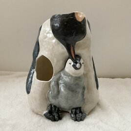 ペンギン親子傘立てA(要大きさ確認)の画像