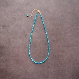 【K14gf】Magnesite Turquoise Necklace／マグネサイトターコイズ ネックレス（Medium）の画像